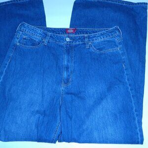 Dickies Vintage Flared Bell Bottom Jeans - Blue